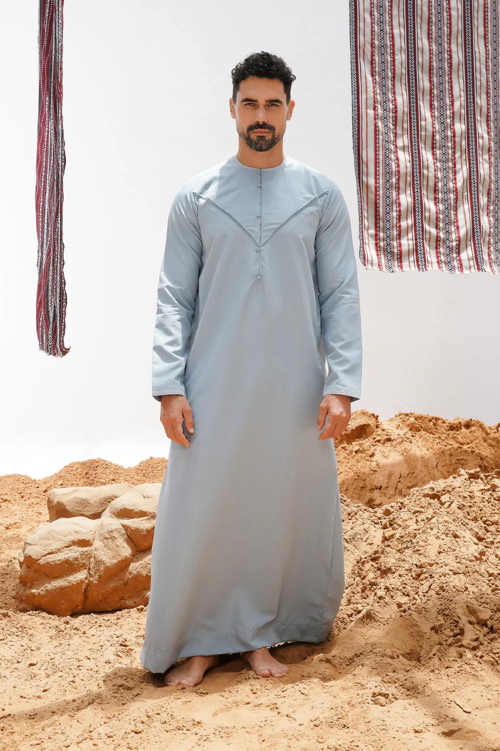 Emirati Duck Egg Blue Thobe - Image 2